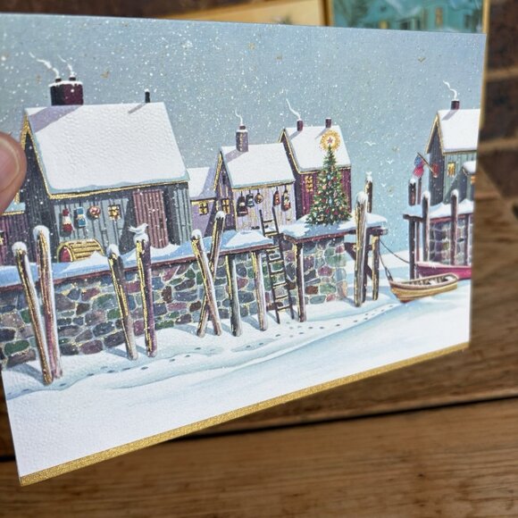 Lot 20 Vtg Christmas Cards UNUSED And Envelopes Famous Artists Studios READ - Picture 13 of 16